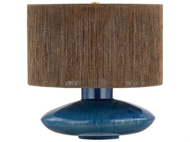 Mitzi Enya Aged Brass Ceramic Shadow Amphora Jute Table Lamp MITHL1034201AGBCSA