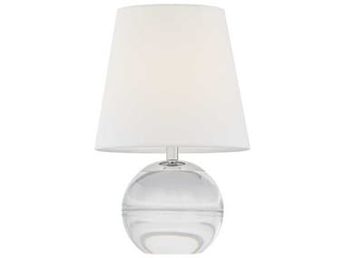 Mitzi Nicole Polished Nickel White Linen Fabric Table Lamp MITHL1046201PN
