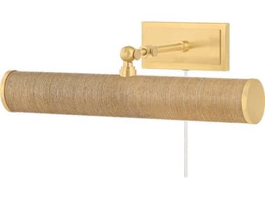 Mitzi Holly 2-Light Aged Brass Grasscloth Picture Light MITHL263202AGBGC