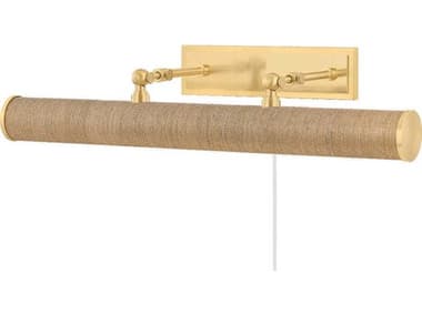 Mitzi Holly 3-Light Aged Brass Grasscloth Picture Light MITHL263203AGBGC
