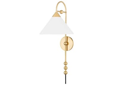 Mitzi Sang 23" Tall 1-Light Aged Brass Wall Sconce MITHL682201AGB