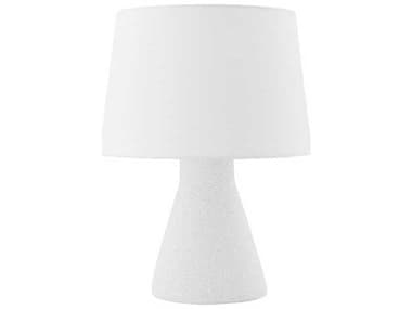 Mitzi Raina Aged Brass White Linen Gray Table Lamp MITHL753201AGBCWQ