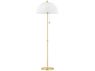 Mitzi Meshelle 64" Tall Aged Brass Floor Lamp MITHL816401AGB