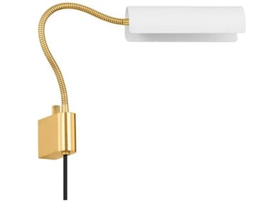 Mitzi 10" Tall 1-Light Aged Brass Soft White Swing Wall Sconce MITHL842101AGBSWH