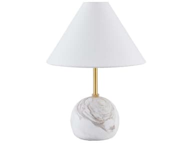 Mitzi Jewel Aged Brass White Table Lamp MITHL864201AGB