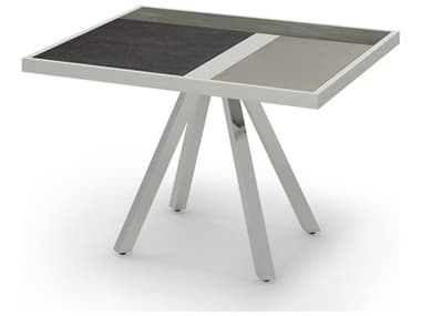 MamaGreen Albatross 316 Stainless Steel 44'' Square HPL Top Dining Table MMGALB013