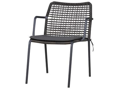MamaGreen Manda Aluminum Wicker Stackable Dining Arm Chair MMGMG2718