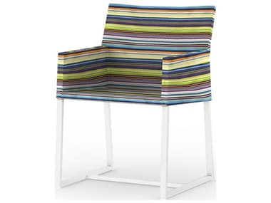 MamaGreen Stripe Aluminum Sling Dining Arm Chair MMGMS2