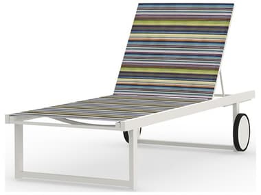 MamaGreen Stripe Aluminum Sling Chaise Lounge MMGMS8