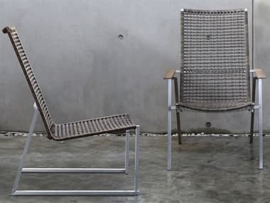 MamaGreen Olaf Stainless Steel Wicker Lounge Chair Set MMGOLAFLNGCHRSET