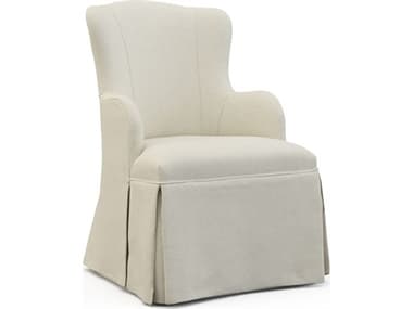 Mr. & Mrs. Howard Vera Hardwood Beige Upholstered Arm Dining Chair MMHH301CMC