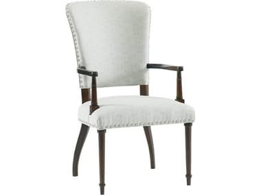 Mr. & Mrs. Howard Stiletto Hardwood Black Upholstered Arm Dining Chair MMHH312C