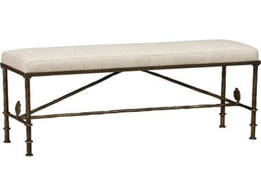 Mr. & Mrs. Howard Diego Bronze Beige Upholstered Accent Bench MMHH604BMC