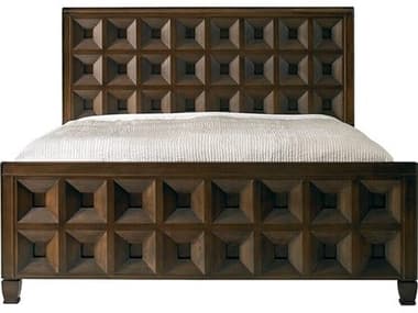 Mr. & Mrs. Howard Vice Brown Walnut Wood King Panel Bed MMHMH20525MC