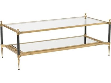 Mr. & Mrs. Howard Pierre Rectangular Glass Coffee Table MMHMH2231291