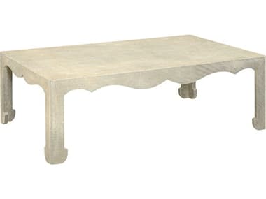 Mr. & Mrs. Howard Chow Rectangular Wood Washed Linen Coffee Table MMHMH2530990