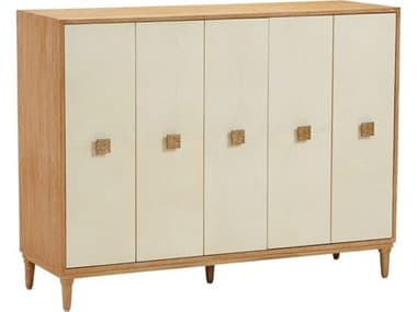 Mr. & Mrs. Howard Samuel 55" Oak Wood Cerused Bleached Sideboard MMHMH2535190