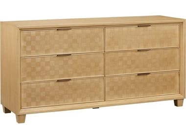 Mr. & Mrs. Howard Basket 6Drawers Brown Oak Wood Double Dresser MMHMH2753090
