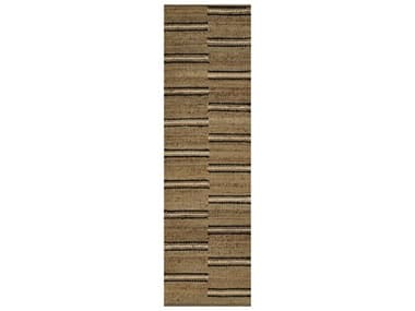 Momeni Crescent Striped Runner Area Rug MOCRESCCRE2NAT2380