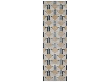 Momeni Edition Geometric Runner Area Rug MOEDITIEDI1BLU2277