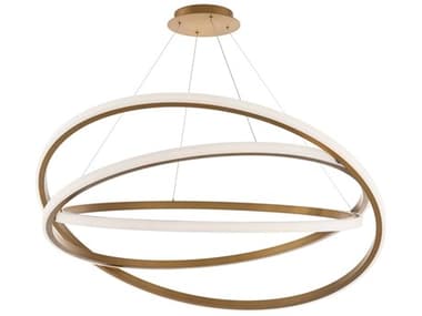 Modern Forms Veloce 3-Light Aged Brass Pendant MOFPD24848AB