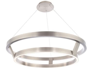 Modern Forms Imperial 42" 2-Light Brushed Nickel LED Round Pendant MOFPD32242BN