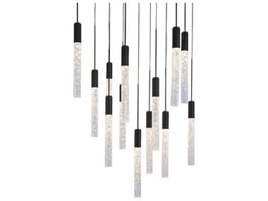 Modern Forms Magic 13-Light Black Linear Pendant MOFPD35613SBK