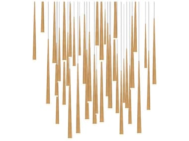 Modern Forms Cascade 41-Light Aged Brass Linear Pendant MOFPD41841SAB