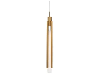 Modern Forms Saber 1-Light Aged Brass Linear Mini Pendant MOFPD48424AB