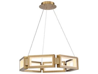 Modern Forms Mies 26" 6-Light Aged Brass LED Pendant MOFPD50829AB