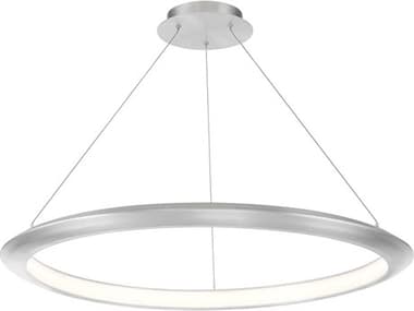 Modern Forms The Ring 36" 1-Light Brushed Aluminum Silver LED Round Pendant MOFPD55036AL