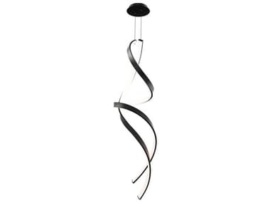 Modern Forms Synopsis 1-Light Black Pendant MOFPD58471BK