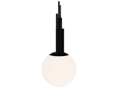 Modern Forms Sybil 1-Light Polished Black Nickel Globe Mini Pendant MOFPD60510NB