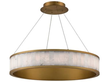 Modern Forms Coliseo 1-Light Aged Brass Round Pendant MOFPD72128AB