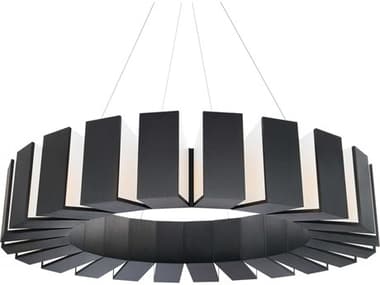 Modern Forms Chronos 50" 22-Light Black LED Pendant MOFPD75950BK