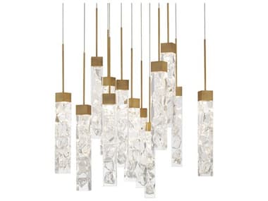 Modern Forms Minx 13-Light Aged Brass Linear Pendant MOFPD78013SAB