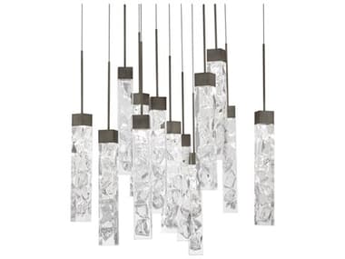 Modern Forms Minx 13-Light Antique Nickel Linear Pendant MOFPD78013SAN