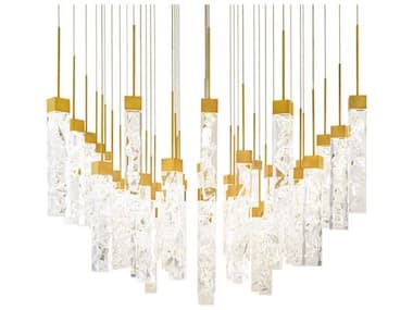 Modern Forms Minx 41-Light Aged Brass Linear Pendant MOFPD78041SAB