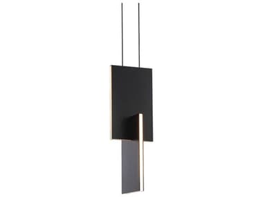 Modern Forms Amari 4" 1-Light Black LED Geometric Mini Pendant MOFPD79014BK