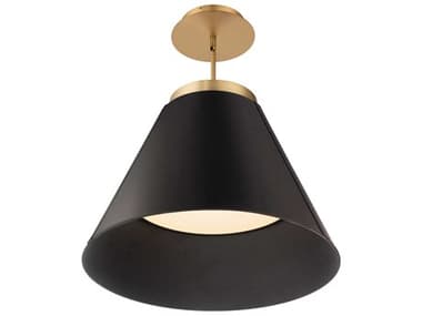 Modern Forms Bentley 1-Light Black Aged Brass LED Pendant MOFPD88324BKAB