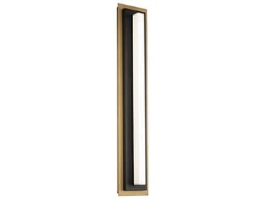 Modern Forms Lyrikal 1-Light Black With Aged Brass Wall Sconce MOFWS10427BKAB