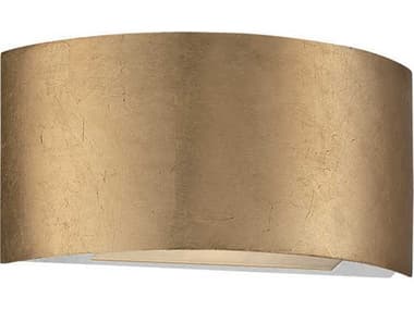 Modern Forms Vermeil 5" Tall 2-Light Gold Leaf Glass LED Wall Sconce MOFWS11311GL