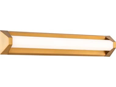 Modern Forms Swale 1-Light Aged Brass Vanity Light MOFWS1527AB