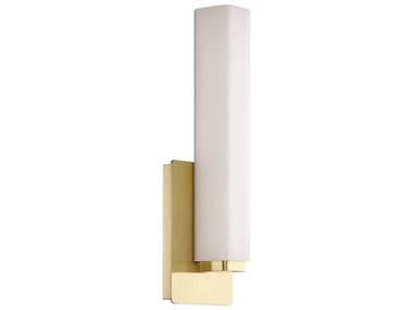 Modern Forms Vogue 15" Tall 1-Light Brushed Brass Glass LED Wall Sconce MOFWS3115BR
