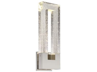 Modern Forms Chill 18" Tall 2-Light Polished Nickel Crystal LED Wall Sconce MOFWS31618PN