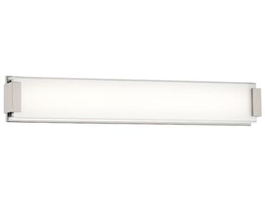 Modern Forms Polar 40" Wide 1-Light Brushed Nickel Glass LED Vanity Light MOFWS3240BN