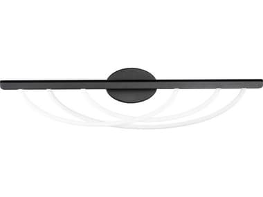 Modern Forms Swoop 3-Light Black Vanity Light MOFWS32434BK