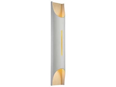 Modern Forms Mulholland 32" Tall 1-Light White Gold Leaf Glass LED Wall Sconce MOFWS42832WTGL