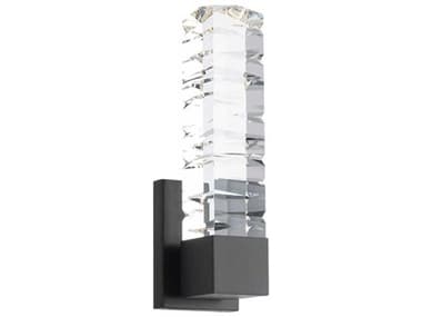 Modern Forms Juliet 15" Tall 1-Light Black Crystal LED Wall Sconce MOFWS58115BK
