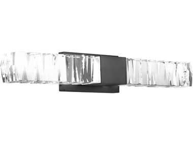 Modern Forms Juliet 27" Wide 2-Light Black Crystal LED Vanity Light MOFWS58127BK